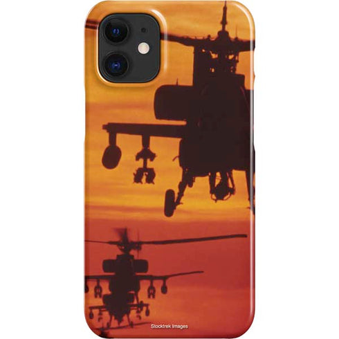 Four AH-64 Apache Helicopters iPhone 12 Mini Lite Case