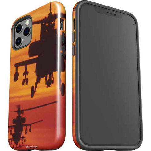 Four AH-64 Apache Helicopters iPhone 12 Pro Impact Case