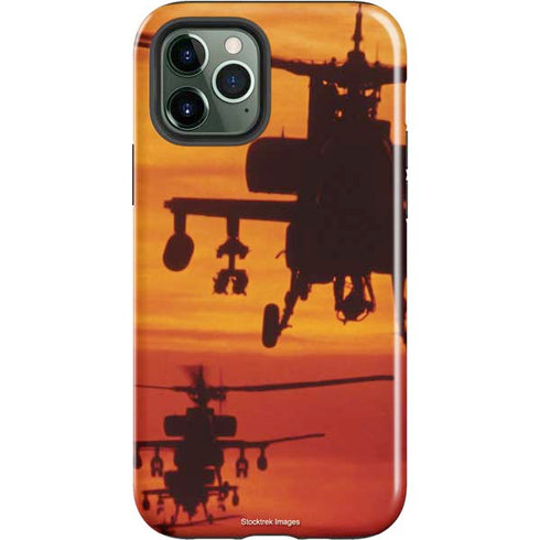 Four AH-64 Apache Helicopters iPhone 12 Pro Max Impact Case