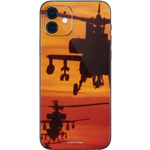 Four AH-64 Apache Helicopters iPhone 12 Skin