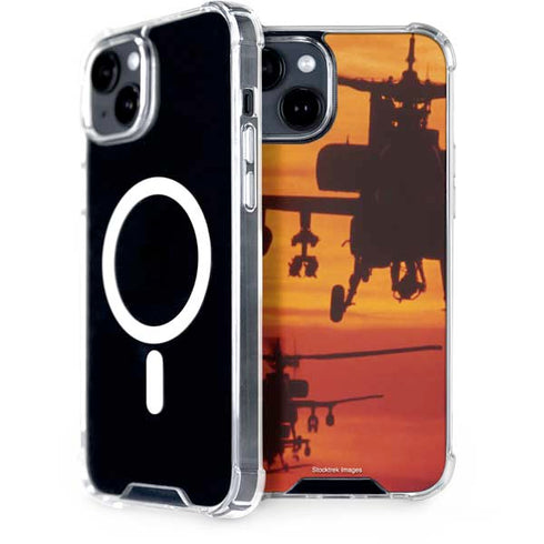 Four AH-64 Apache Helicopters iPhone 13 MagSafe Case
