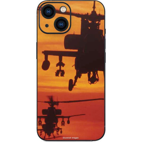 Four AH-64 Apache Helicopters iPhone 13 Mini Skin
