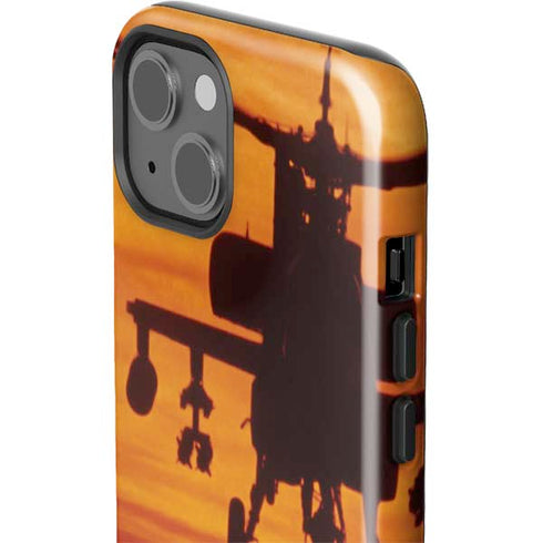 Four AH-64 Apache Helicopters iPhone 15 Plus Impact Case