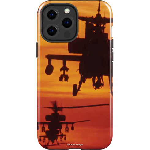 Four AH-64 Apache Helicopters iPhone 15 Pro Max Impact Case