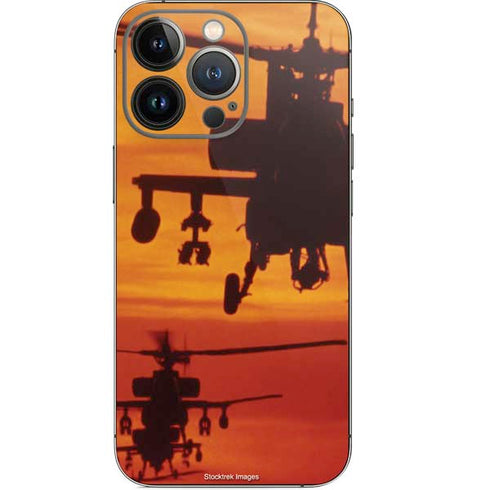 Four AH-64 Apache Helicopters iPhone 14 Pro Skin