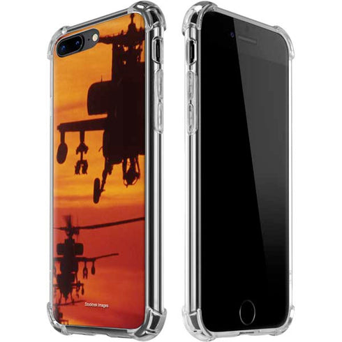 Four AH-64 Apache Helicopters iPhone 7/8 Plus Clear Case