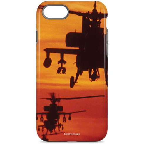 Four AH-64 Apache Helicopters iPhone 8 Pro Case