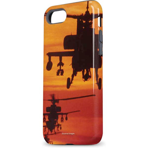 Four AH-64 Apache Helicopters iPhone 8 Pro Case