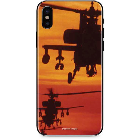 Four AH-64 Apache Helicopters iPhone 8 Skin
