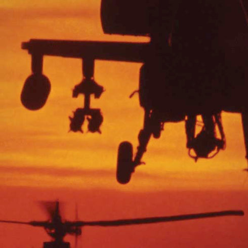 Four AH-64 Apache Helicopters iPhone XR Pro Case