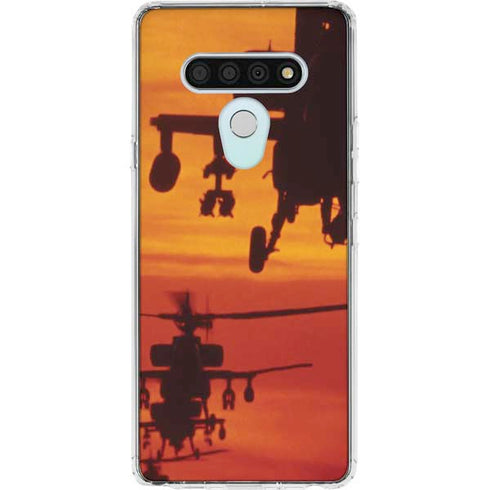 Four AH-64 Apache Helicopters LG Stylo 6 Clear Case