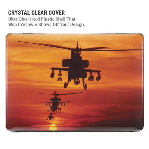 Four AH-64 Apache Helicopters MacBook Air 15in (2023-2025) Case plus Skin