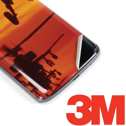 Four AH-64 Apache Helicopters Moto E5 Plus Skin