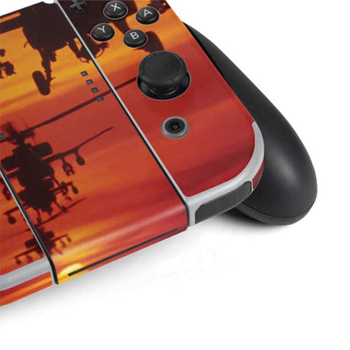 Four AH-64 Apache Helicopters Nintendo Switch OLED (2021) Skin