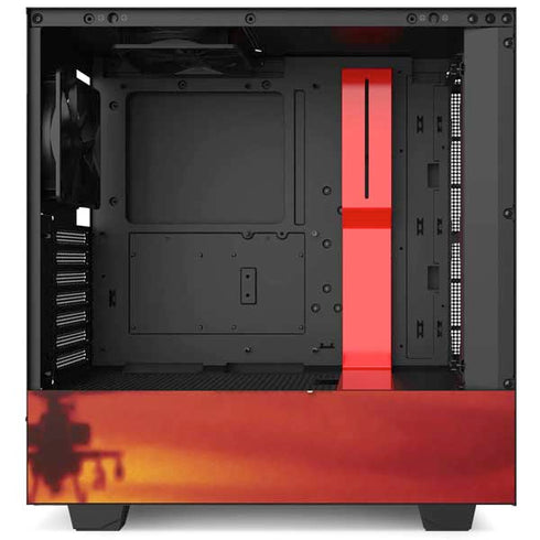 Four AH-64 Apache Helicopters NZXT H510 Compact ATX Mid-Tower Case Skin