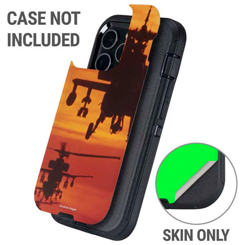 Four AH-64 Apache Helicopters Otterbox Defender iPhone Skin