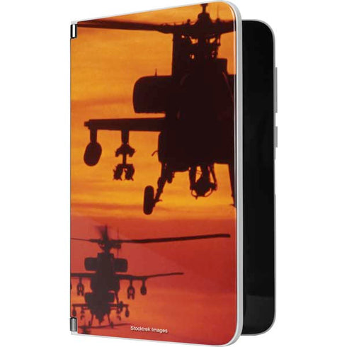 Four AH-64 Apache Helicopters Surface Duo Skin