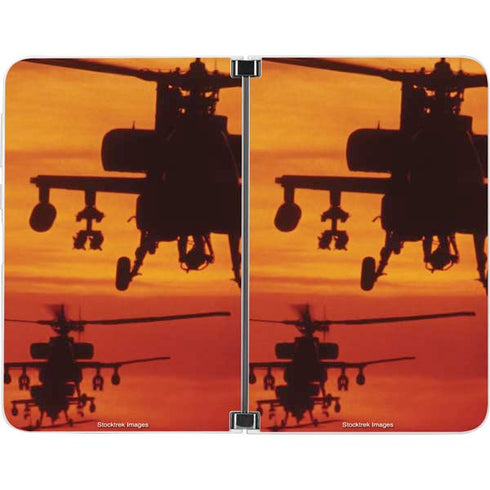 Four AH-64 Apache Helicopters Surface Duo Skin
