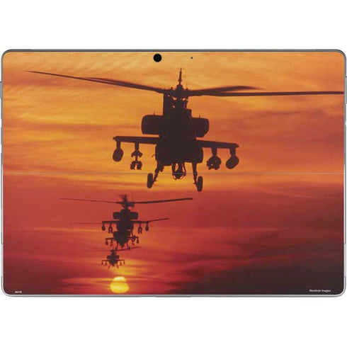 Four AH-64 Apache Helicopters Surface Pro 9 Skin