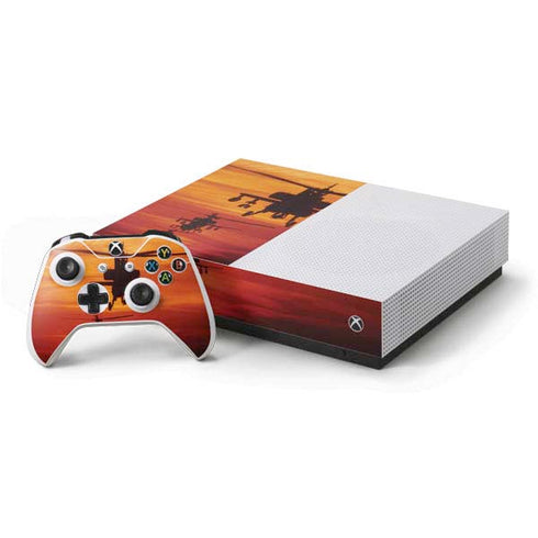 Four AH-64 Apache Helicopters Xbox One S All-Digital Edition Bundle Skin