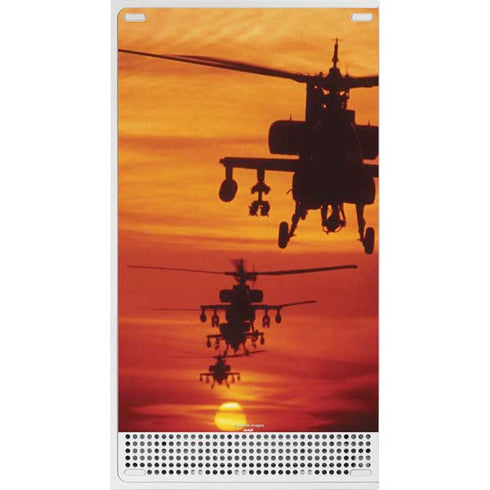 Four AH-64 Apache Helicopters Xbox Series S Console Skin