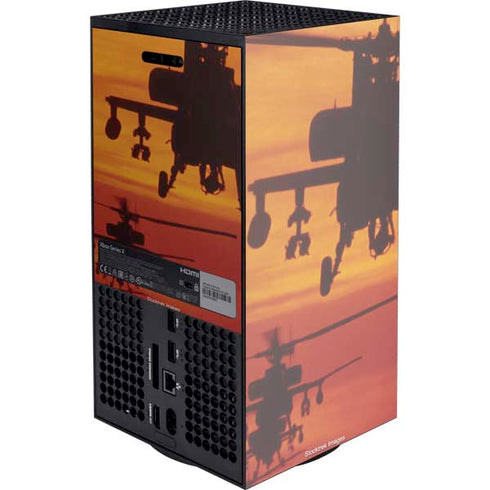 Four AH-64 Apache Helicopters Xbox Series X Console Skin