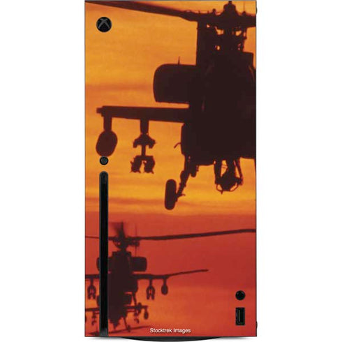 Four AH-64 Apache Helicopters Xbox Series X Console Skin