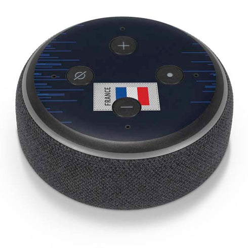 France Soccer Flag Amazon Echo Dot Skin