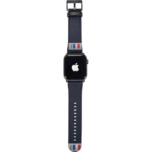 France Soccer Flag Apple Watch Band 38-40mm