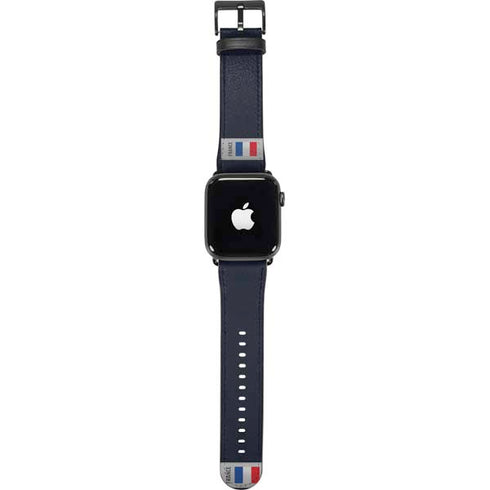France Soccer Flag Apple Watch Band 42-44mm