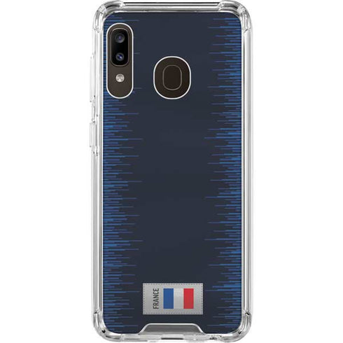 France Soccer Flag Galaxy A30 Clear Case