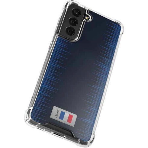 France Soccer Flag Galaxy S21 FE Clear Case