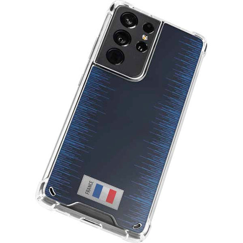 France Soccer Flag Galaxy S21 Ultra 5G Clear Case