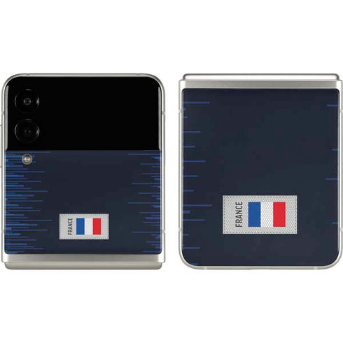 France Soccer Flag Galaxy Z Flip3 5G Skin