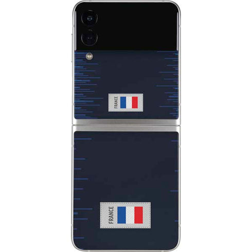 France Soccer Flag Galaxy Z Flip3 5G Skin