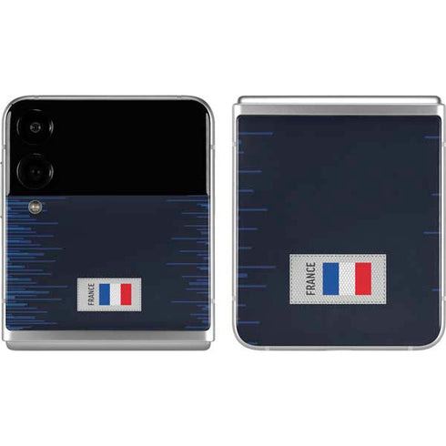 France Soccer Flag Galaxy Z Flip4 5G Skin