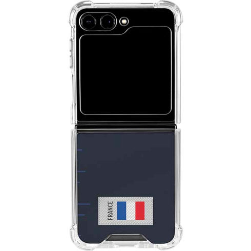 France Soccer Flag Galaxy Z Flip5 5G Clear Case
