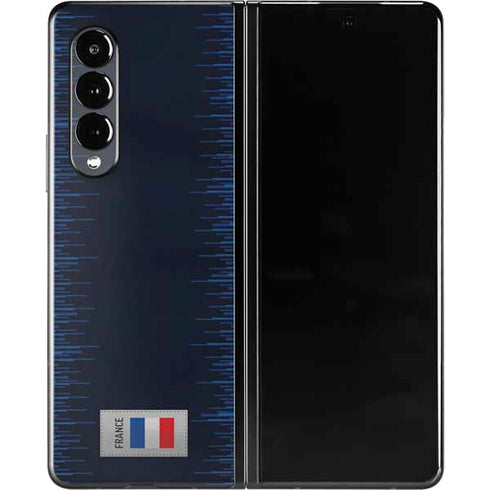France Soccer Flag Galaxy Z Fold3 5G Skin