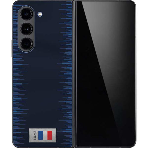 France Soccer Flag Galaxy Z Fold5 5G Skin