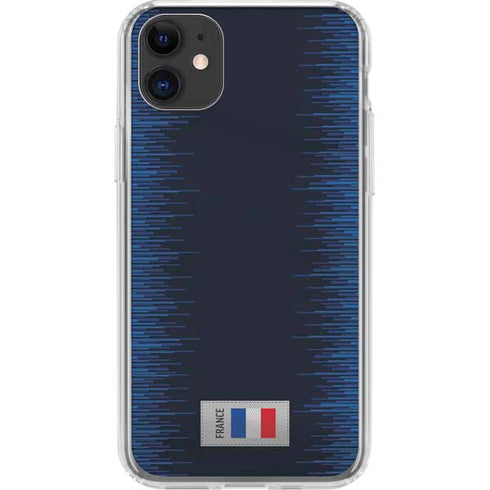 France Soccer Flag iPhone 11 Clear Case