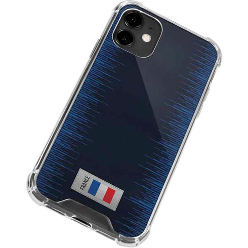 France Soccer Flag iPhone 12 Clear Case