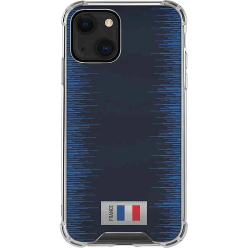 France Soccer Flag iPhone 14 Clear Case