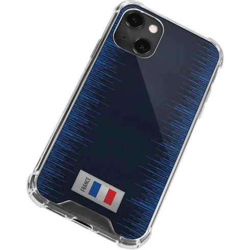 France Soccer Flag iPhone 15 Plus Clear Case