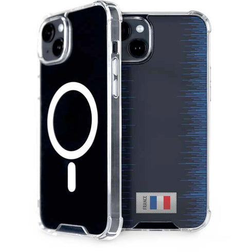 France Soccer Flag iPhone 15 Plus MagSafe Case