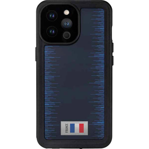 France Soccer Flag iPhone 14 Pro Max Waterproof Case