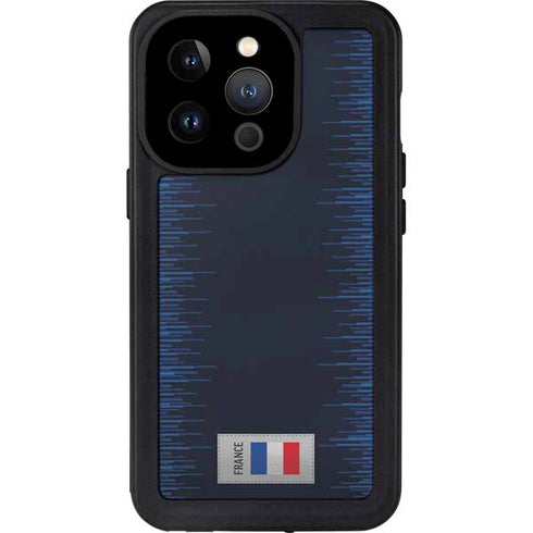 France Soccer Flag iPhone 14 Pro Waterproof Case