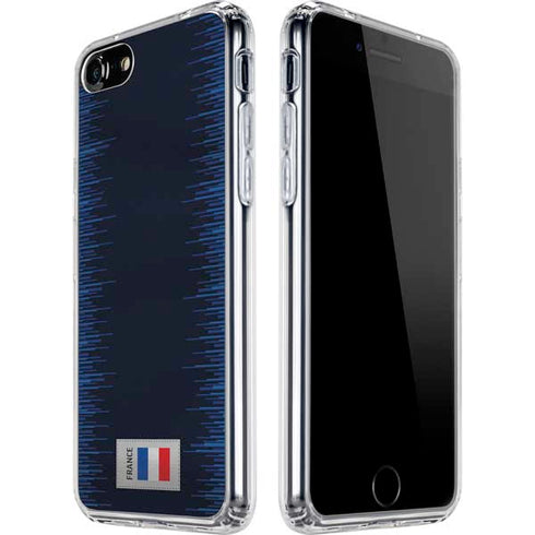 France Soccer Flag iPhone SE (2nd & 3rd Gen) Clear Case