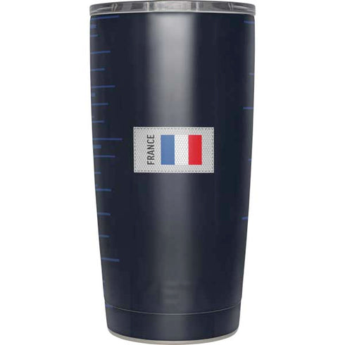 France Soccer Flag Yeti 20oz Tumbler Skin