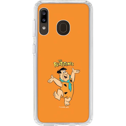 The Flinstones Fred Flintstone Galaxy A20 Clear Case