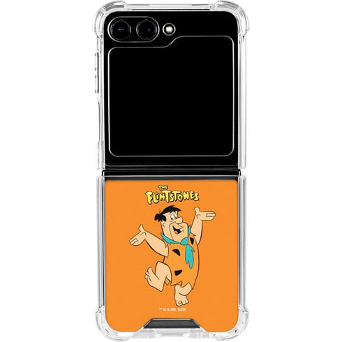 The Flinstones Fred Flintstone Galaxy Z Flip5 5G Clear Case